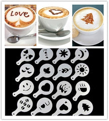 Coffe Stencils Template